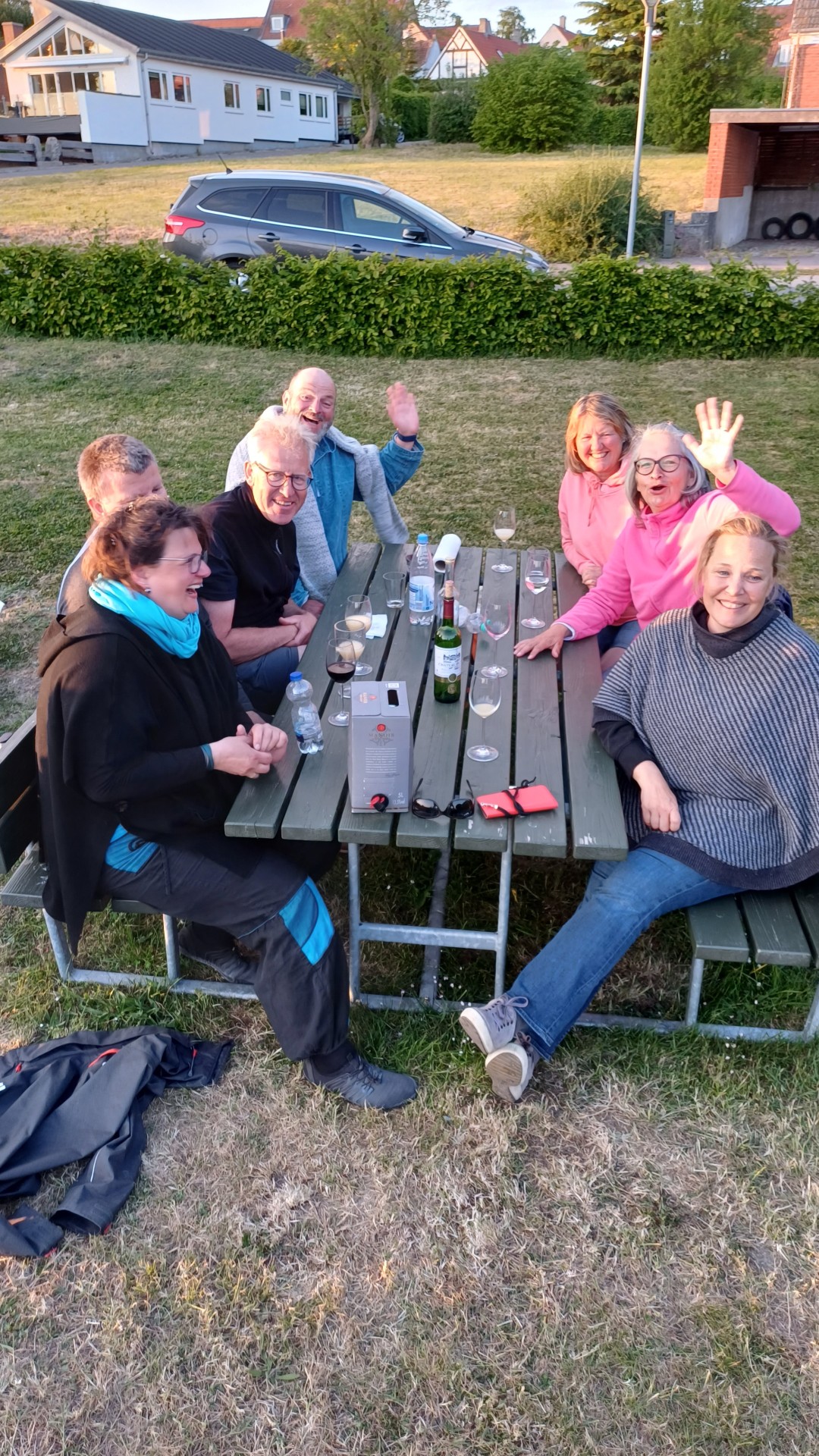 Grillen am Hafen von Nysted